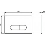 Клавиша Ideal Standard ProSys Oleas P1 SmartFlush Клавиша Ideal Standard ProSys Oleas P1 SmartFlush